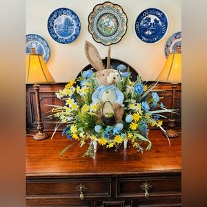 Blue Bunny center piece